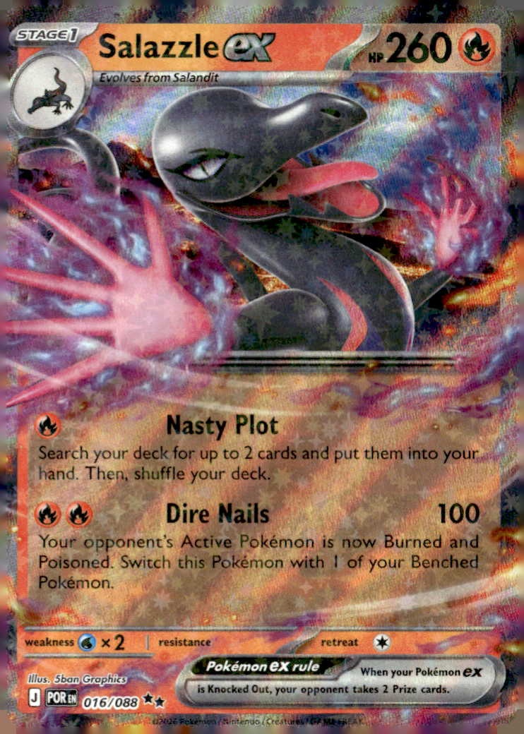 2026 Pokemon Mega Evolution Salazzle EX graded slab