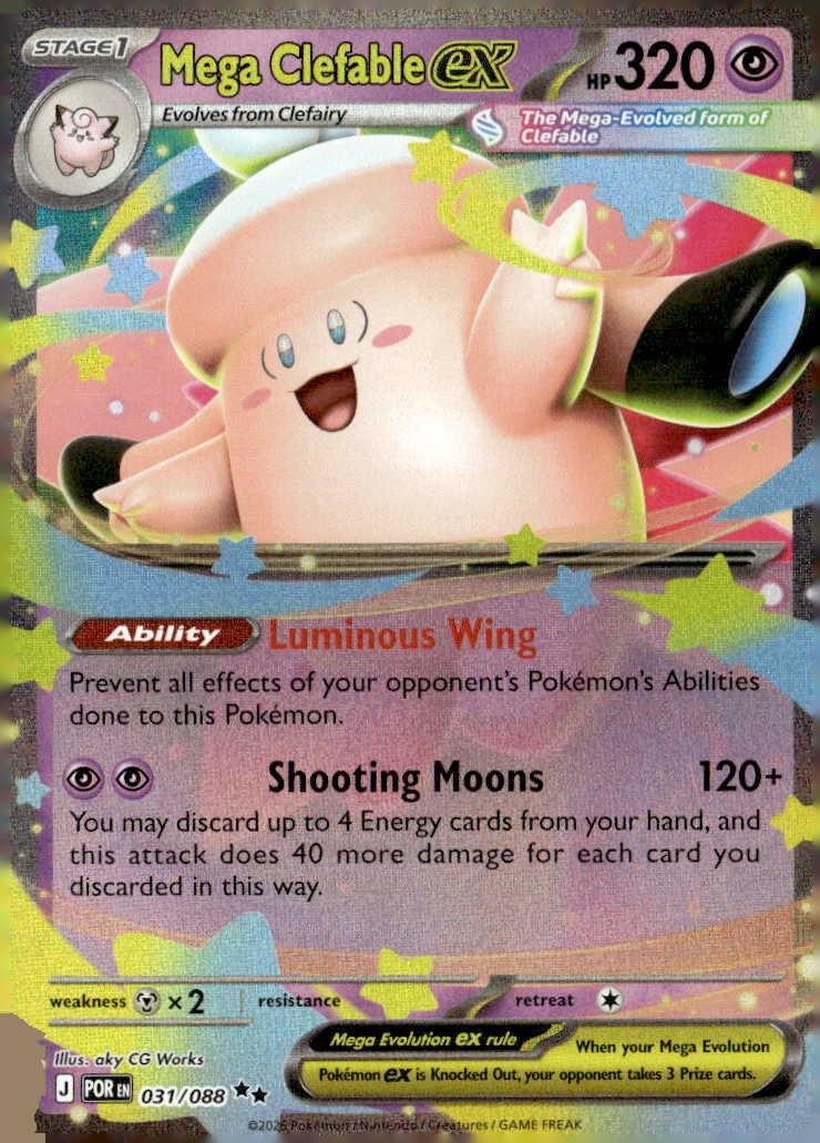 2026 Pokemon Mega Evolution Mega Clefable EX graded slab