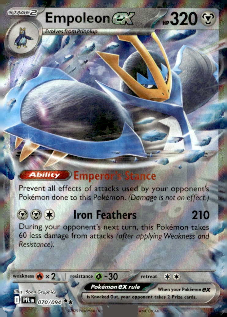 2025 Pokemon Mega Evolution Empoleon EX graded slab