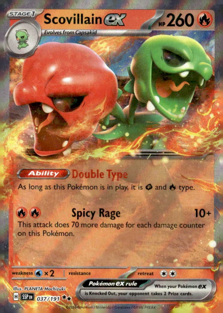2024 Pokemon Scarlet And Violet Scovillain Ex graded slab
