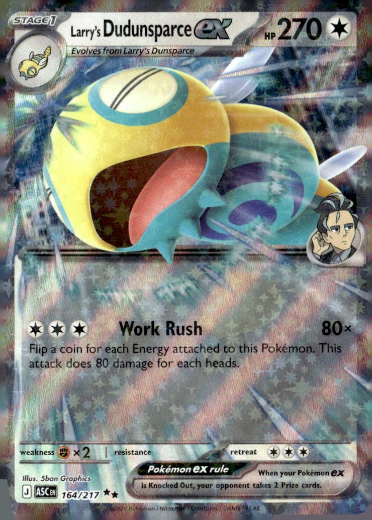 Larry's Dudunsparce EX graded slab