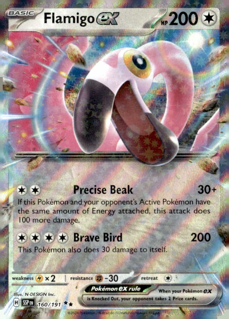 2024 Pokemon Scarlet And Violet Flamigo EX graded slab