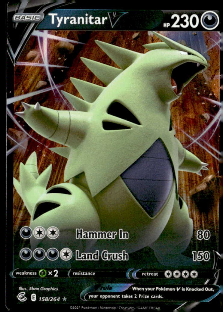 Tyranitar V graded slab