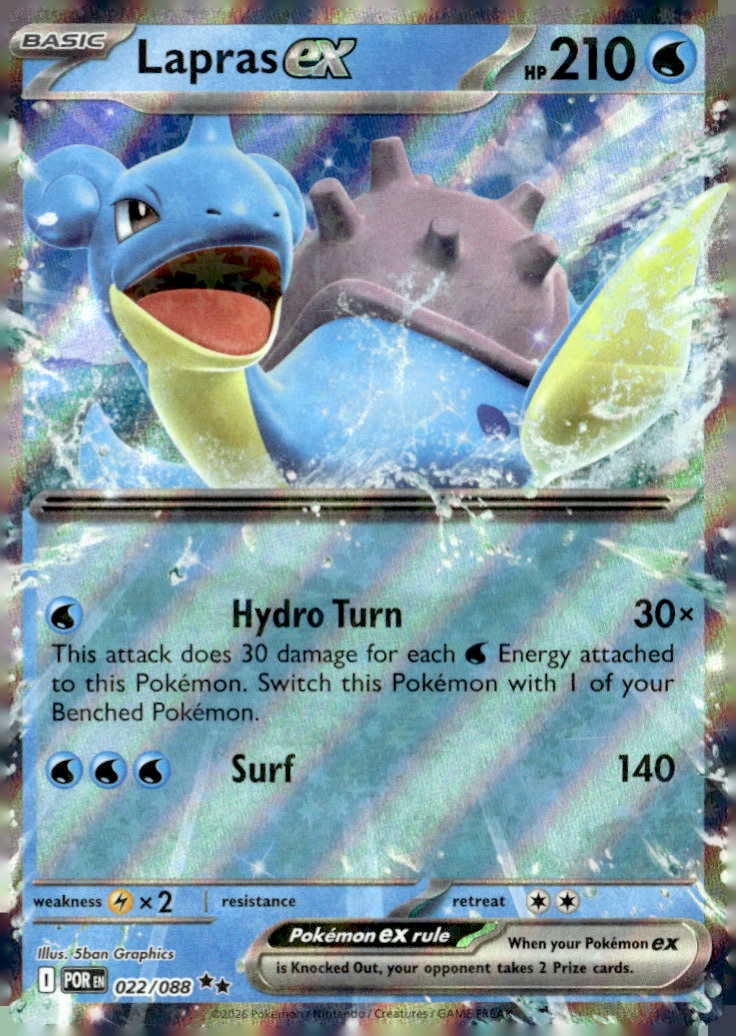 2026 Pokemon Mega Evolution LaprasEX graded slab