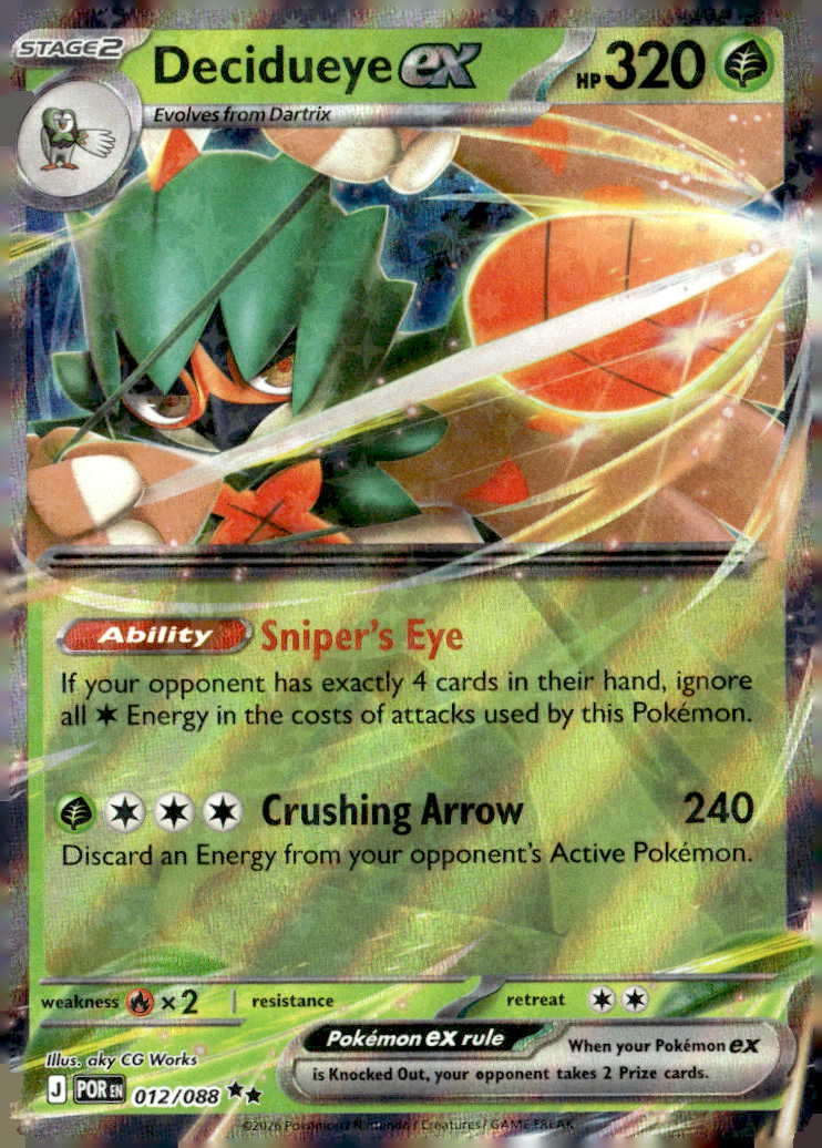 2026 Pokemon Mega Evolution DecidueyeEX graded slab