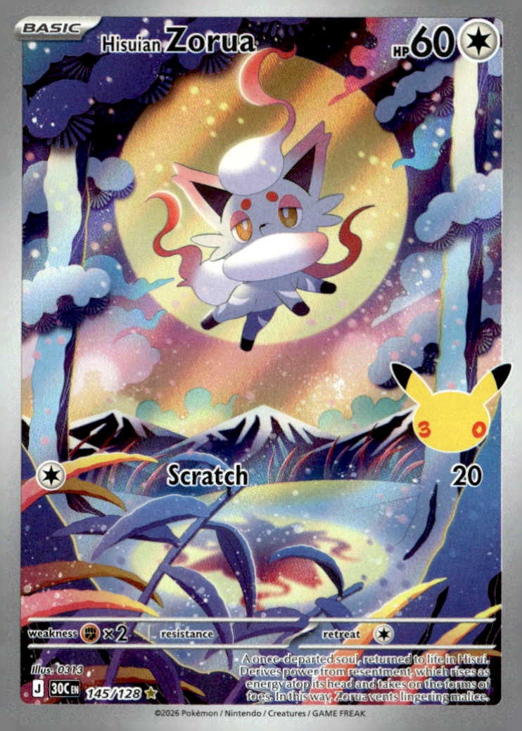 2026 Pokemon 30C En Hisuian Zorua graded slab