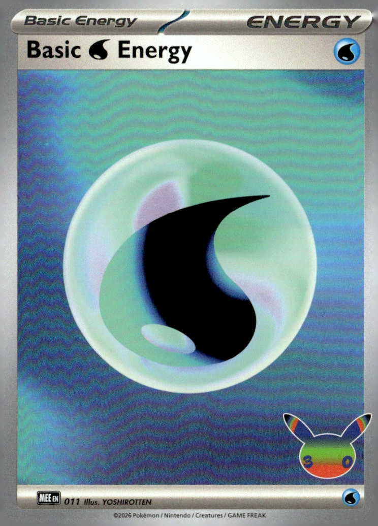 2026 Pokemon 30C En Basic Water Energy graded slab