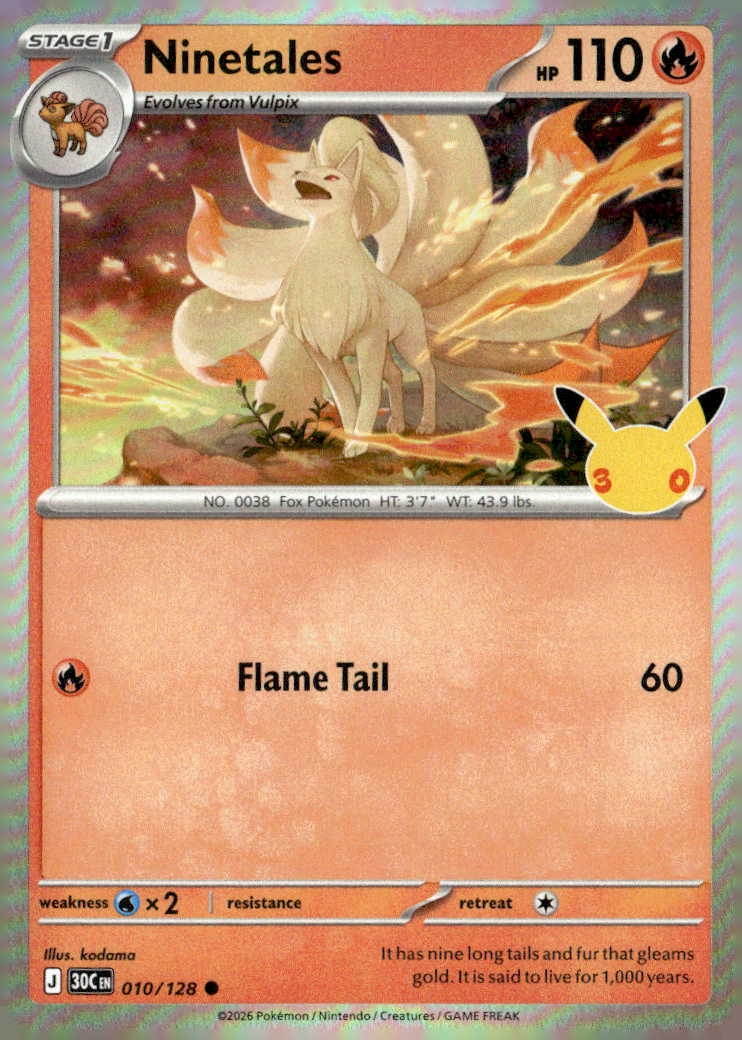 2026 Pokemon 30C En Ninetales graded slab