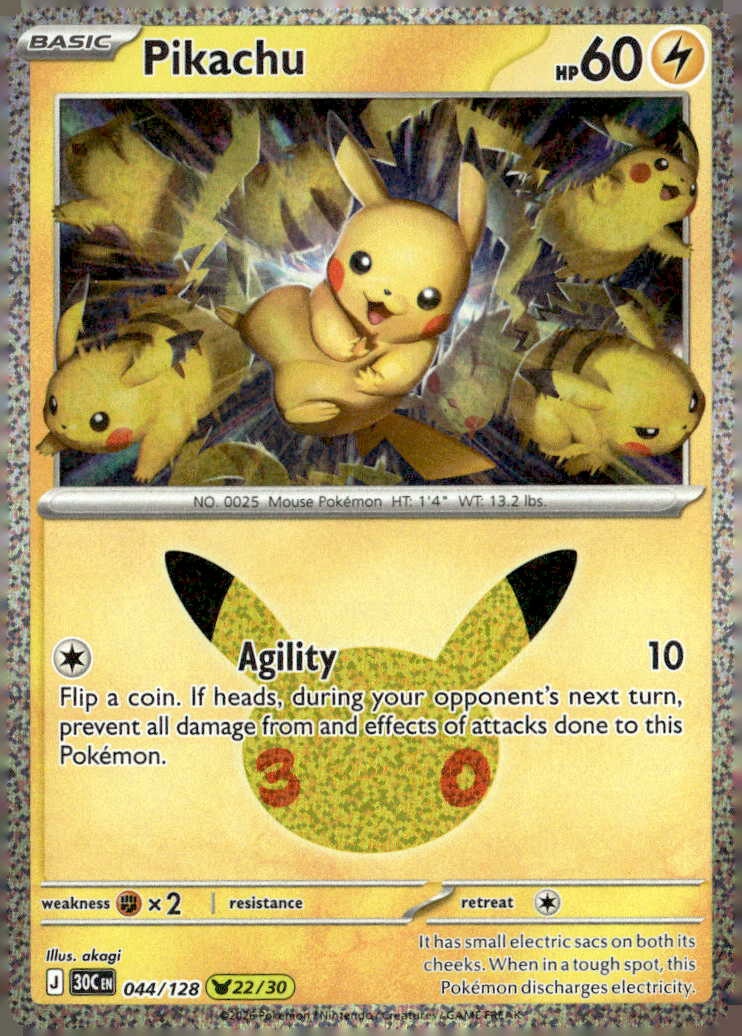 2026 Pokemon 30C En Pikachu graded slab