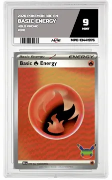 2026 POKEMON 30C EN HOLO PROMO #010 BASIC ENERGY MPE 9 MINT — graded card up for auction