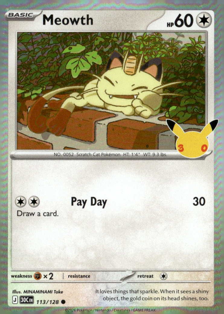 Meowth graded slab