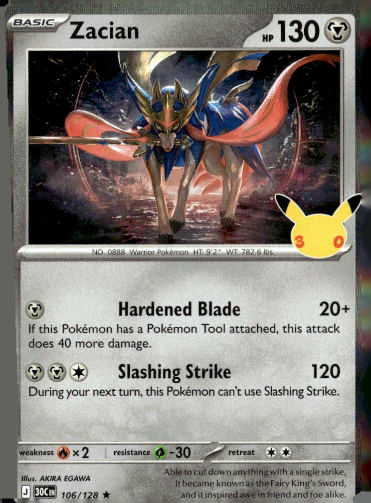 2026 Pokemon 30C En Zacian graded slab