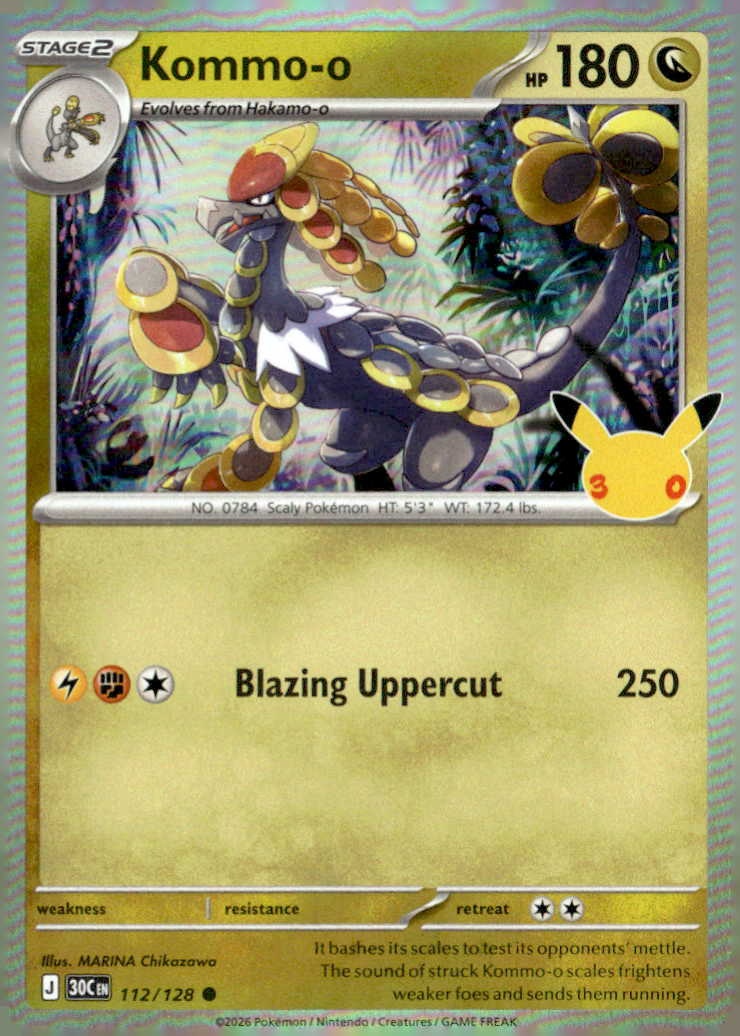 2026 Pokemon 30C En Kommo-O graded slab