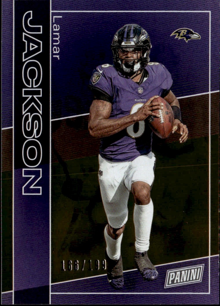 2025 Panini Lamar Jackson graded slab