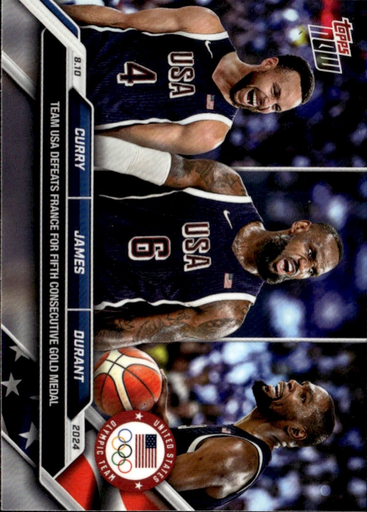 2024 Topps Now Olympics Lebron/Steph/Kevin graded slab
