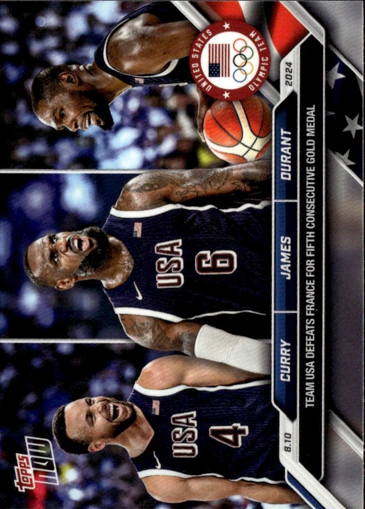 2024 Topps Now Olympics Lebron/Steph/Kevin graded slab