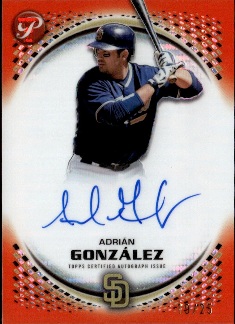 2026 Topps Pristine Adrián González graded slab