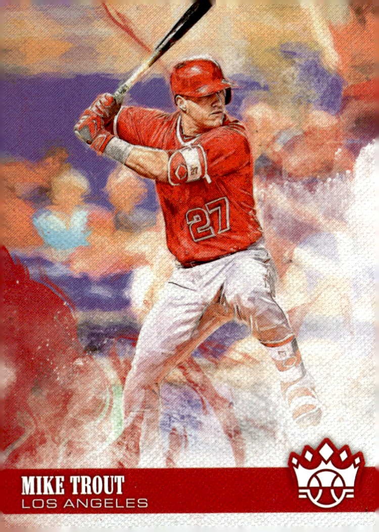 2018 Diamond Kings Mike Trout graded slab