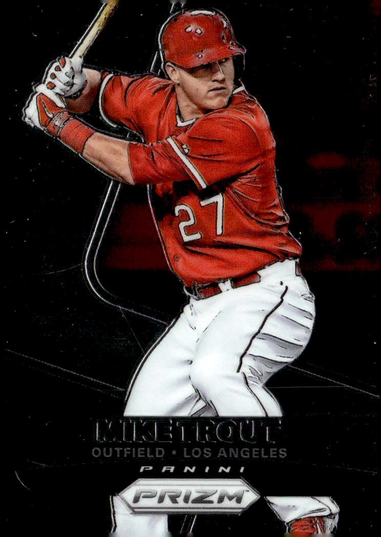 2015 Prizm Mike Trout graded slab