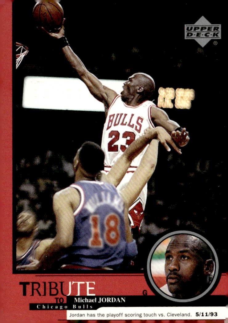 1999 UD Tribute Michael Jordan (Conference Finals 5/21/89) graded slab