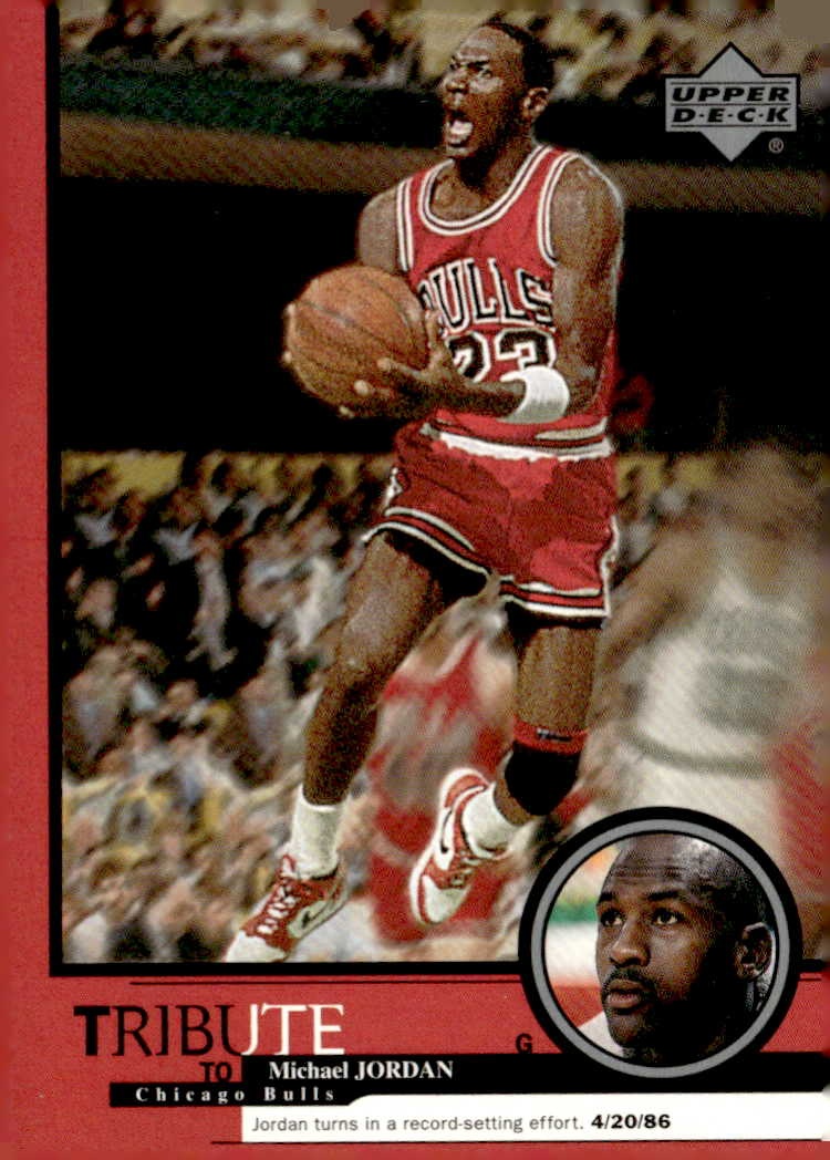 1999 Upper Deck Tribute To Michael Jordan Michael Jordan graded slab