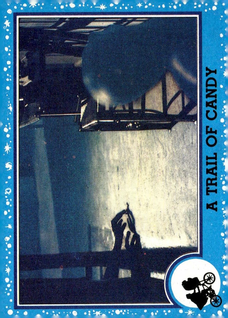 1982 Topps E.T. A Trail Of Candy graded slab
