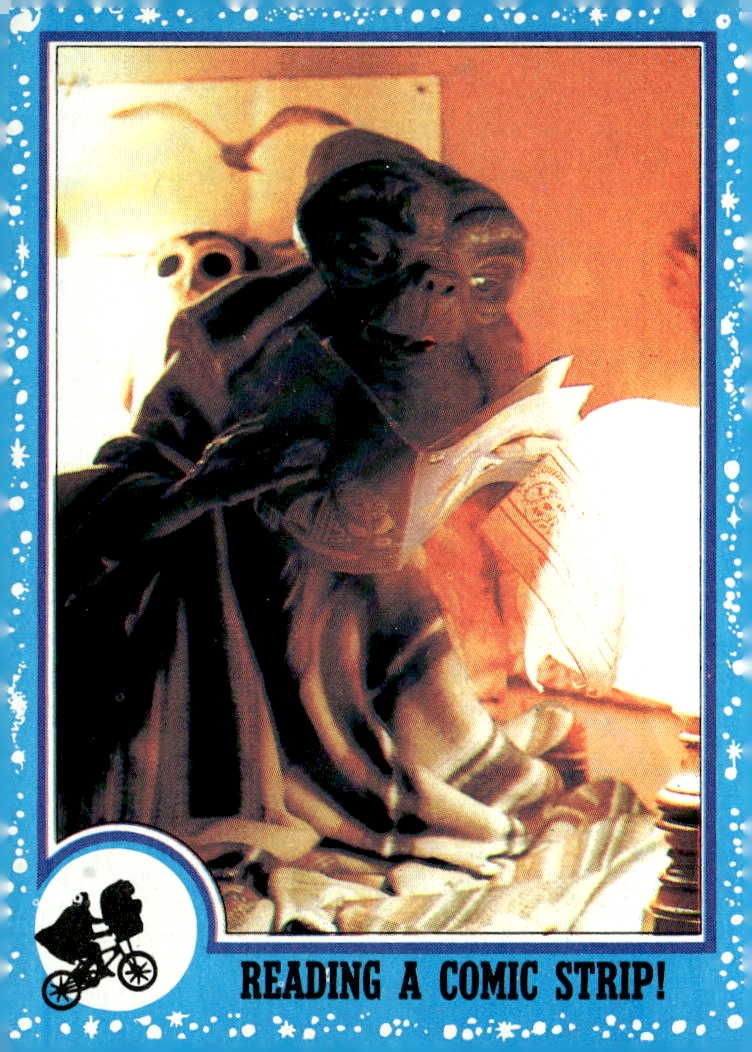 1982 Topps E.T. Reading A Comic Strip graded slab