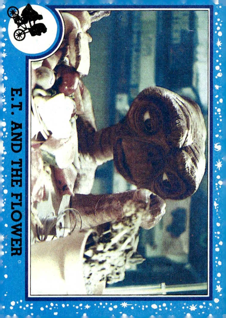 1982 Topps E.T. E.T. And The Flower graded slab