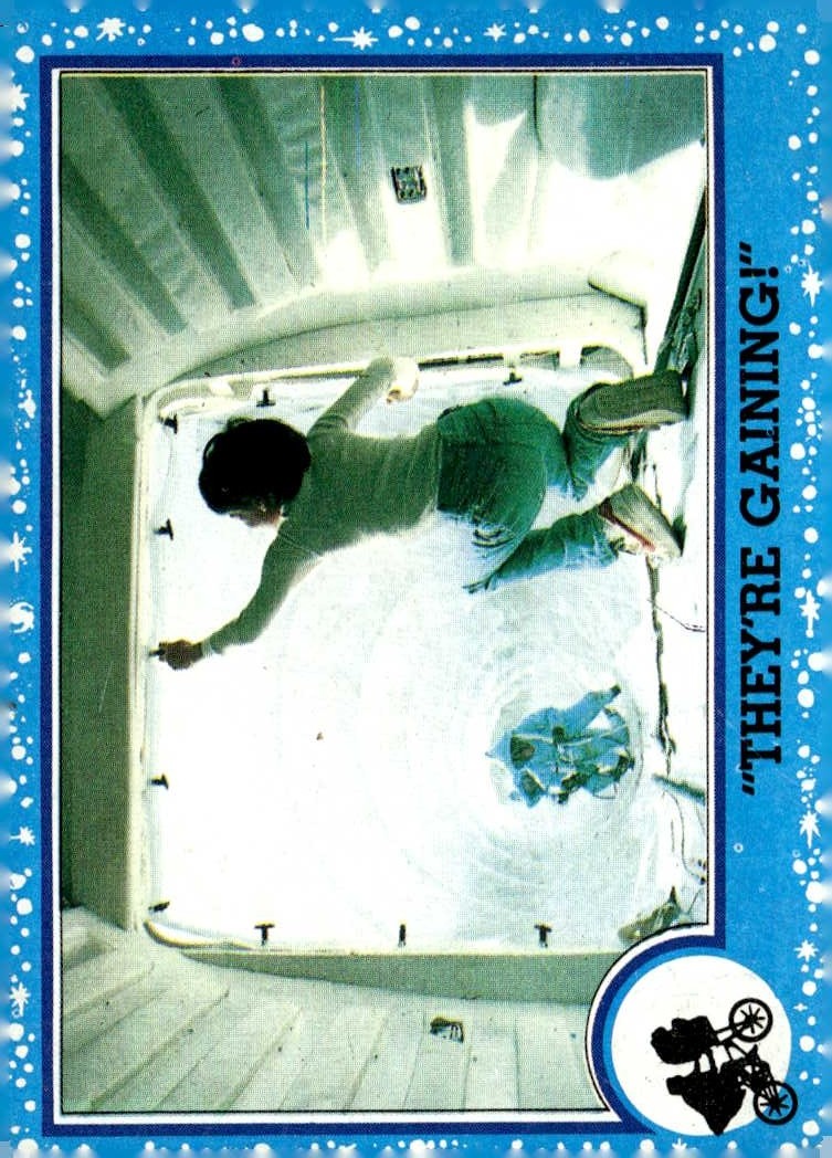 1982 Topps E.T. "They'Re Gaining!" graded slab