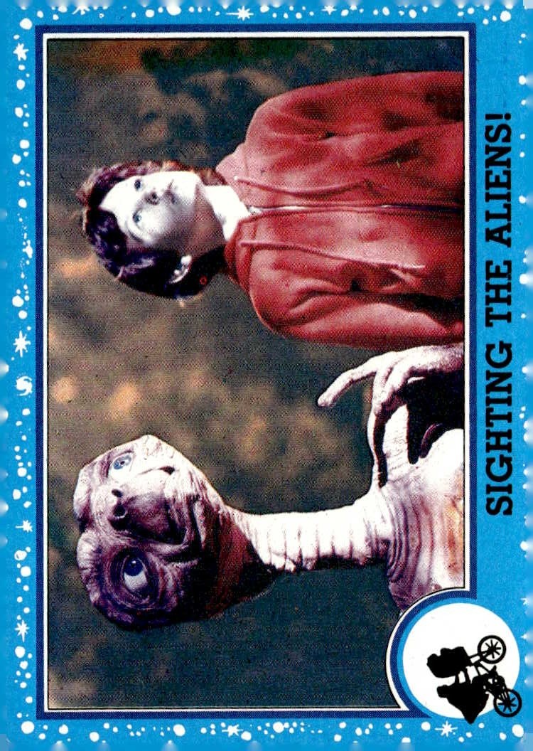 1982 Topps E.T. Sighting The Aliens graded slab