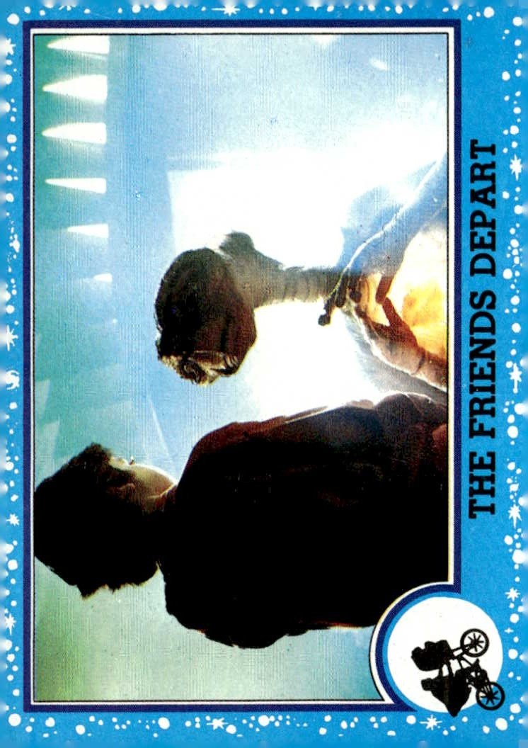 1982 Topps E.T. The Friends Depart graded slab