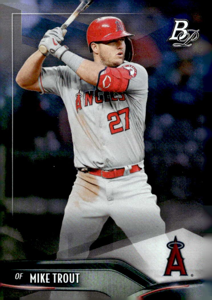2021 Bowman Platinum Mike Trout graded slab