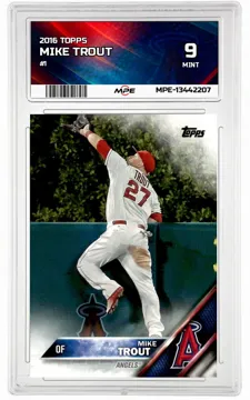 2016 TOPPS #1 MIKE TROUT MPE 9 MINT — graded card up for auction