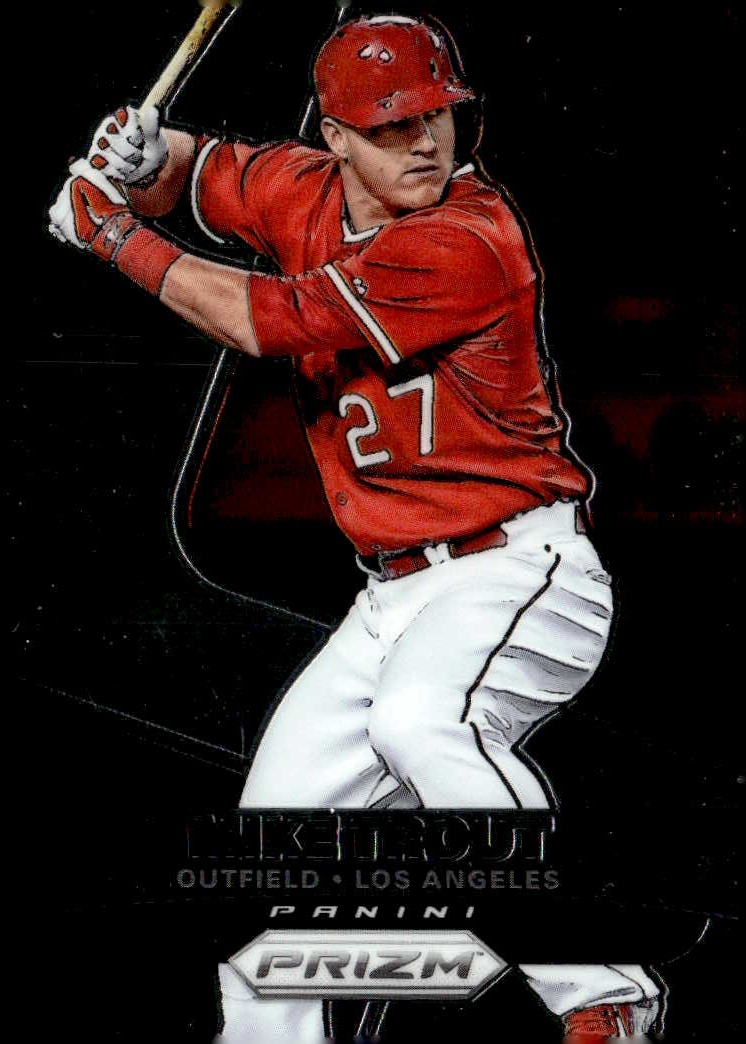2015 Prizm Mike Trout graded slab