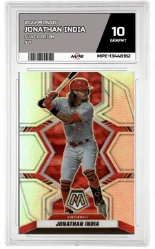 2022 MOSAIC SILVER PRIZM #21 JONATHAN INDIA MPE 10 GEM/MT — graded card up for auction