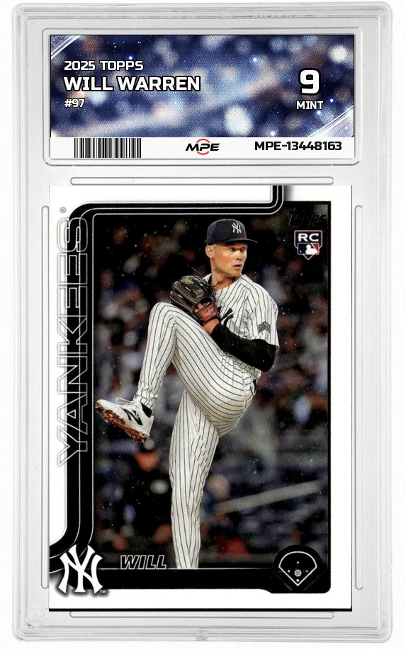 2025 TOPPS #97 WILL WARREN MPE 9 MINT — graded card auctioned from the MPE vault