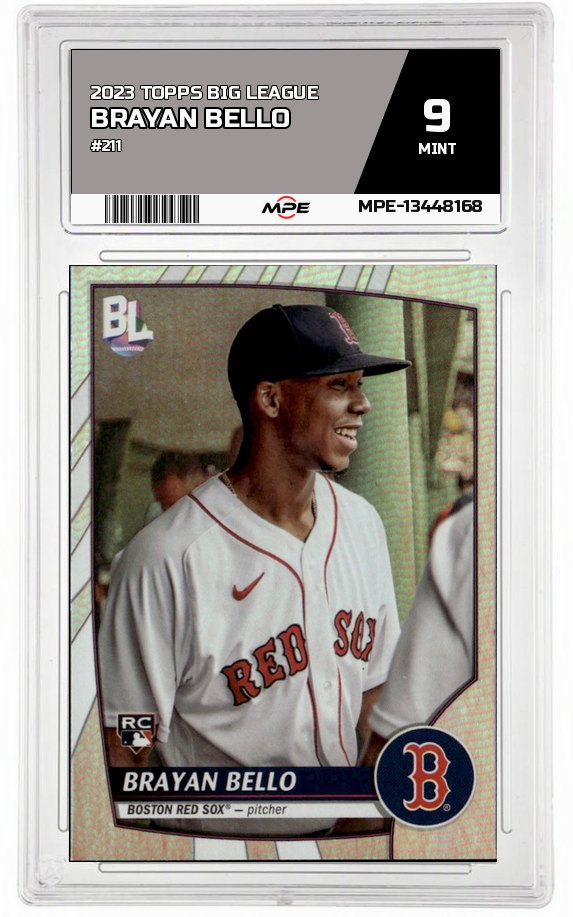 2023 TOPPS BIG LEAGUE #211 BRAYAN BELLO MPE 9 MINT — graded card auctioned from the MPE vault