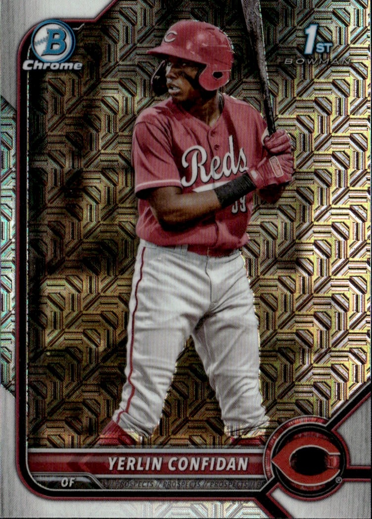 2022 Bowman Mega Box Yerlin Confidan graded slab