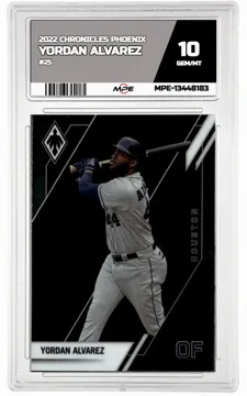 2022 CHRONICLES PHOENIX #25 YORDAN ALVAREZ MPE 10 GEM/MT — graded card up for auction