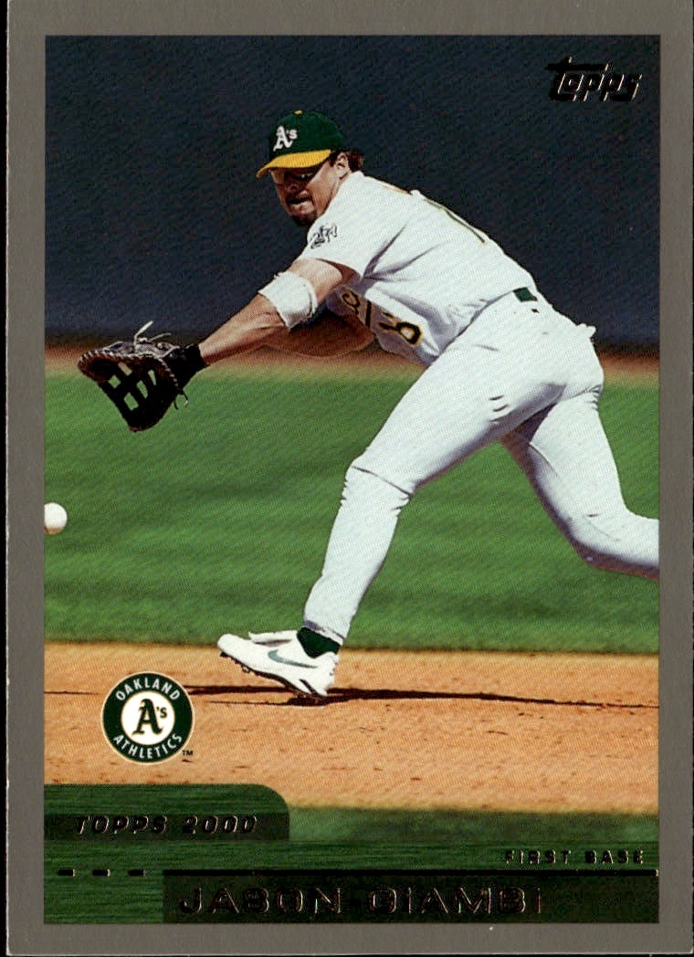 2000 Topps Jason Giambi graded slab