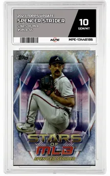 2023 TOPPS UPDATE STARS OF MLB #SMLB-65 SPENCER STRIDER MPE 10 GEM/MT — graded card up for auction
