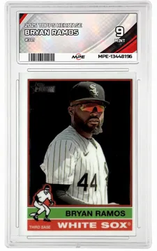 2025 TOPPS HERITAGE #381 BRYAN RAMOS MPE 9 MINT — graded card up for auction