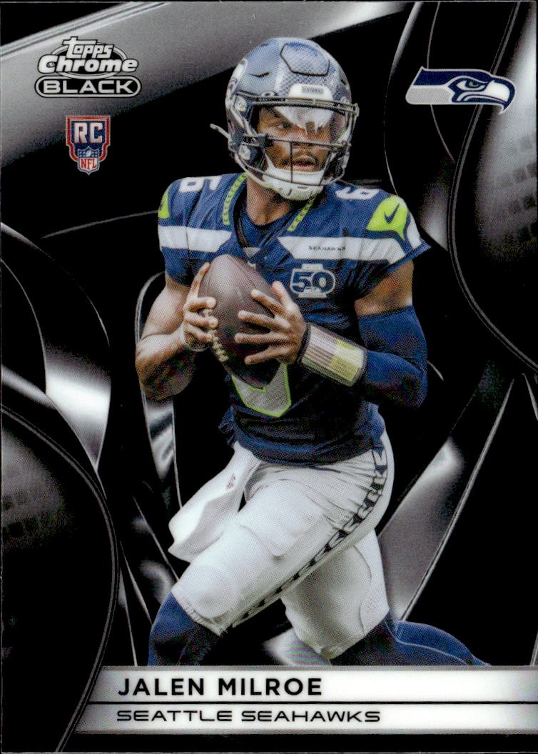 2025 Topps Chrome Black Jalen Milroe graded slab