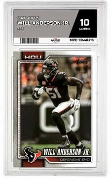 2026 TOPPS #82 WILL ANDERSON JR. MPE 10 GEM/MT — graded card up for auction