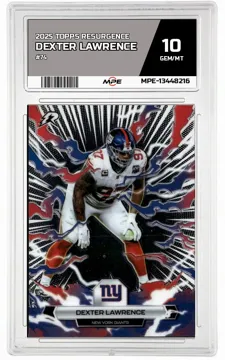 2025 TOPPS RESURGENCE #74 DEXTER LAWRENCE MPE 10 GEM/MT — graded card up for auction