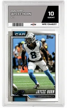2026 TOPPS #211 JAYCEE HORN MPE 10 GEM/MT — graded card up for auction