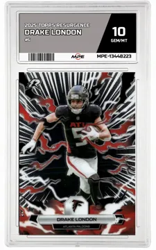 2025 TOPPS RESURGENCE #6 DRAKE LONDON MPE 10 GEM/MT — graded card up for auction