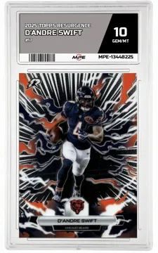 2025 TOPPS RESURGENCE #17 D'ANDRE SWIFT MPE 10 GEM/MT — graded card up for auction