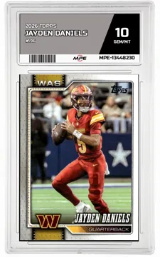 2026 TOPPS #196 JAYDEN DANIELS MPE 10 GEM/MT — graded card up for auction