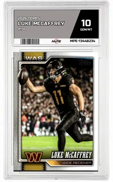 2026 TOPPS #198 LUKE MCCAFFREY MPE 10 GEM/MT — graded card up for auction